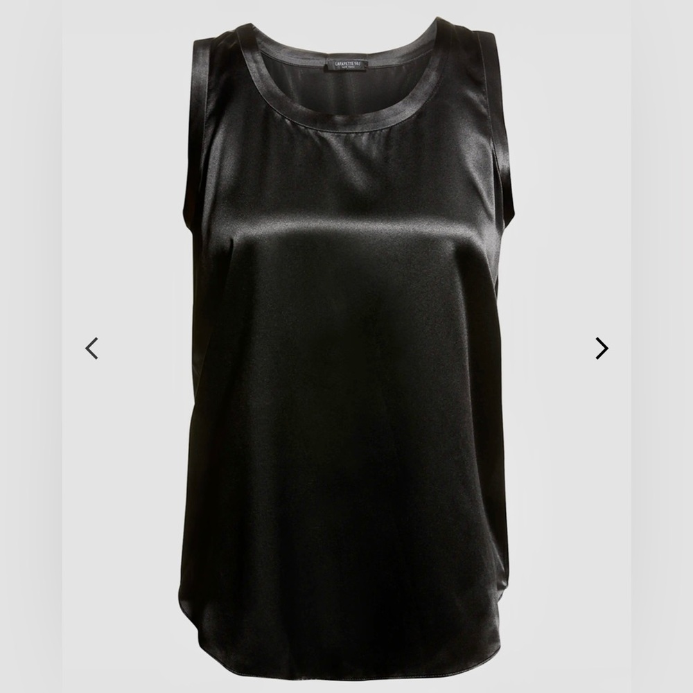 Lafayette 148 New York Silk Charmeuse Shell